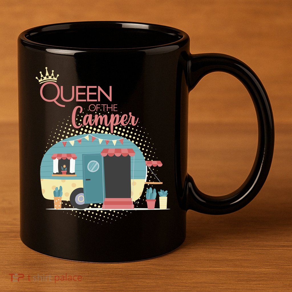 Queen Of The Camper 11oz C Handle Ceramic Mug