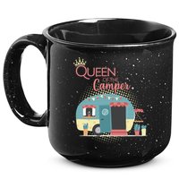 Queen Of The Camper 15oz Campfire Ceramic Mug