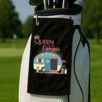 Queen Of The Camper Golf Towel