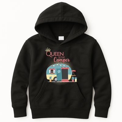 Queen Of The Camper Kids Hoodie