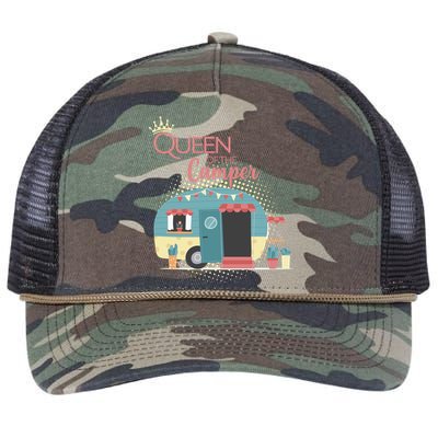 Queen Of The Camper Retro Rope Trucker Hat Cap