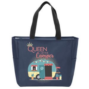 Queen Of The Camper Zip Tote Bag