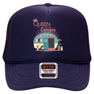 Queen Of The Camper High Crown Mesh Back Trucker Hat