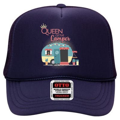 Queen Of The Camper High Crown Mesh Back Trucker Hat