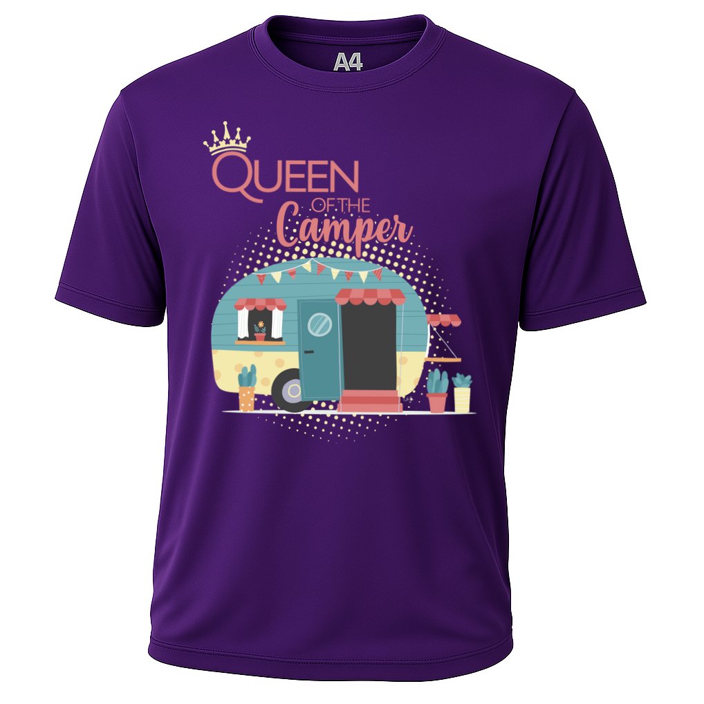 Queen Of The Camper Cooling Performance Crew T-Shirt