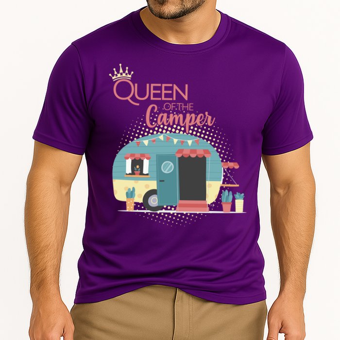 Queen Of The Camper Cooling Performance Crew T-Shirt
