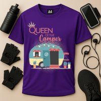 Queen Of The Camper Cooling Performance Crew T-Shirt
