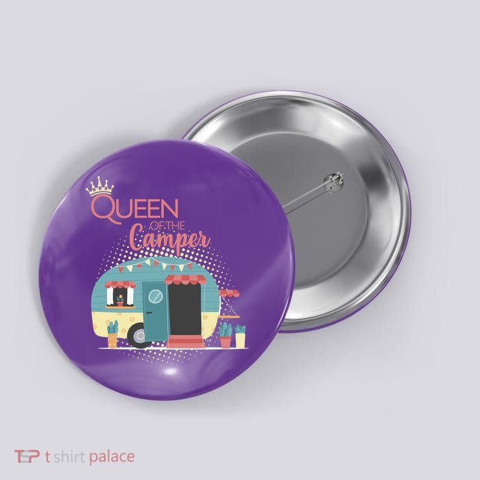 Queen Of The Camper Button
