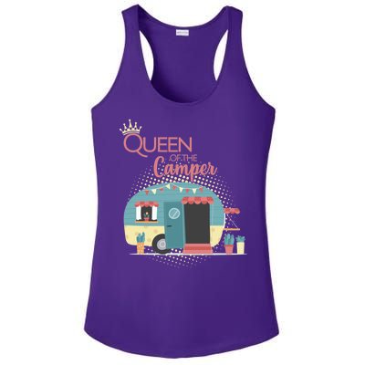 Queen Of The Camper Ladies PosiCharge Competitor Racerback Tank