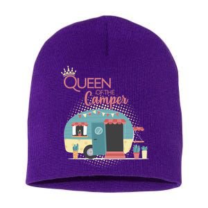 Queen Of The Camper Short Acrylic Beanie