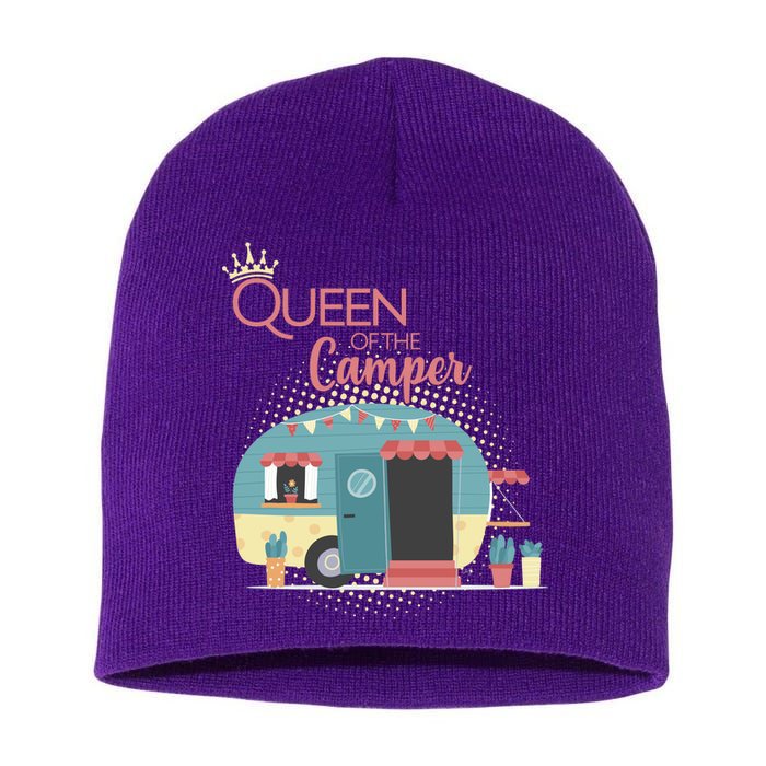 Queen Of The Camper Short Acrylic Beanie