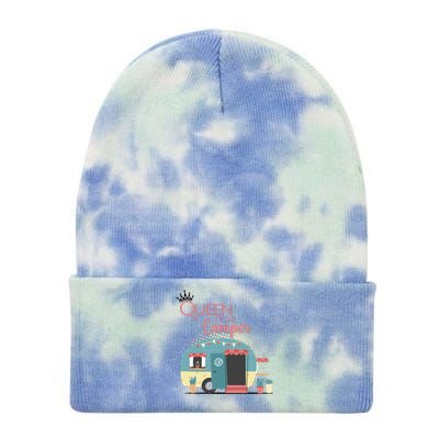 Queen Of The Camper Tie Dye 12in Knit Beanie