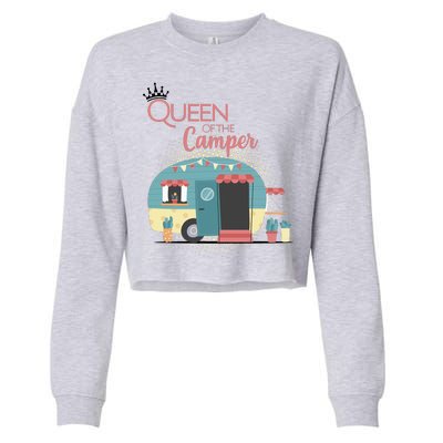 Queen Of The Camper Cropped Pullover Crew