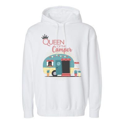 Queen Of The Camper Garment-Dyed Fleece Hoodie