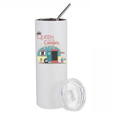 Queen Of The Camper Stainless Steel Tumbler