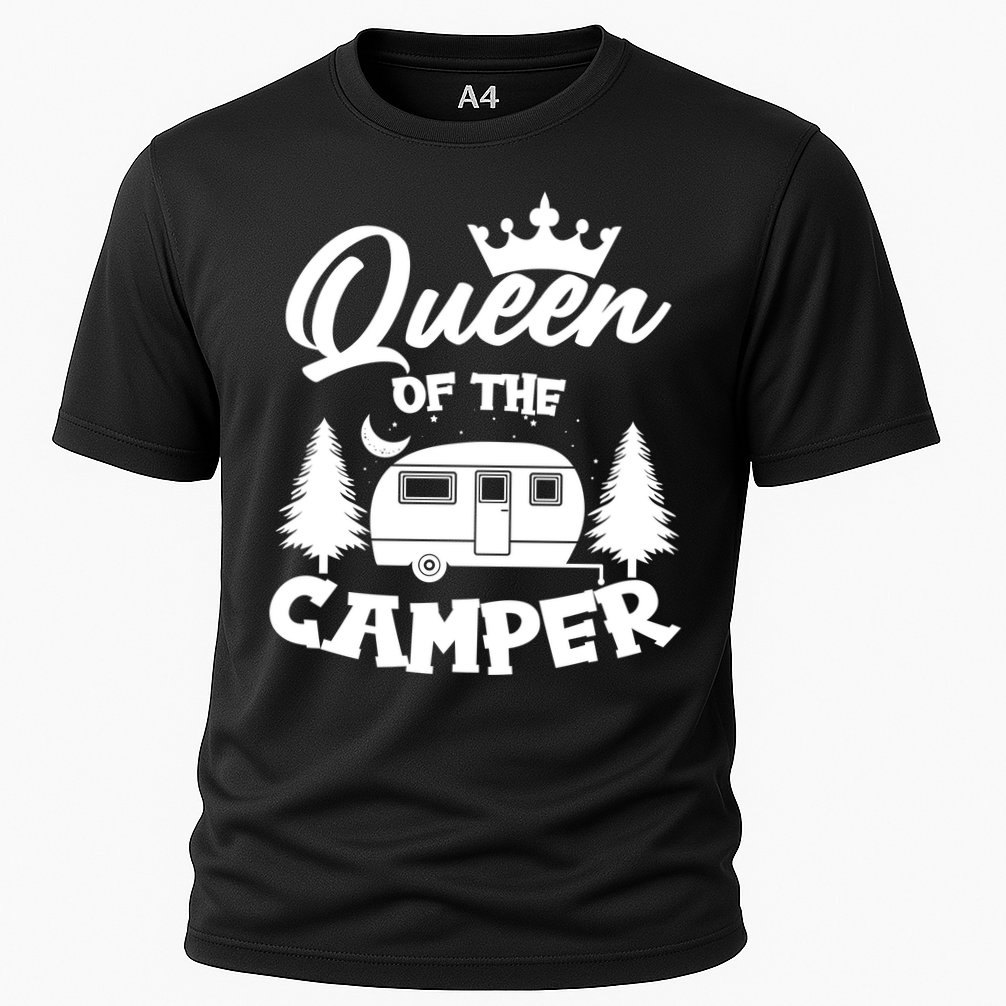 Queen of the Camper Funny Camping Cooling Performance Crew T-Shirt