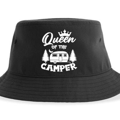 Queen of the Camper Funny Camping Sustainable Bucket Hat