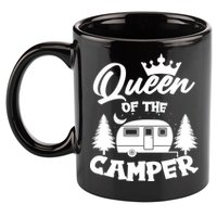 Queen of the Camper Funny Camping 11oz C Handle Ceramic Mug