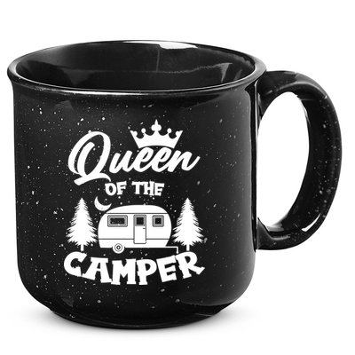 Queen of the Camper Funny Camping 15oz Campfire Ceramic Mug