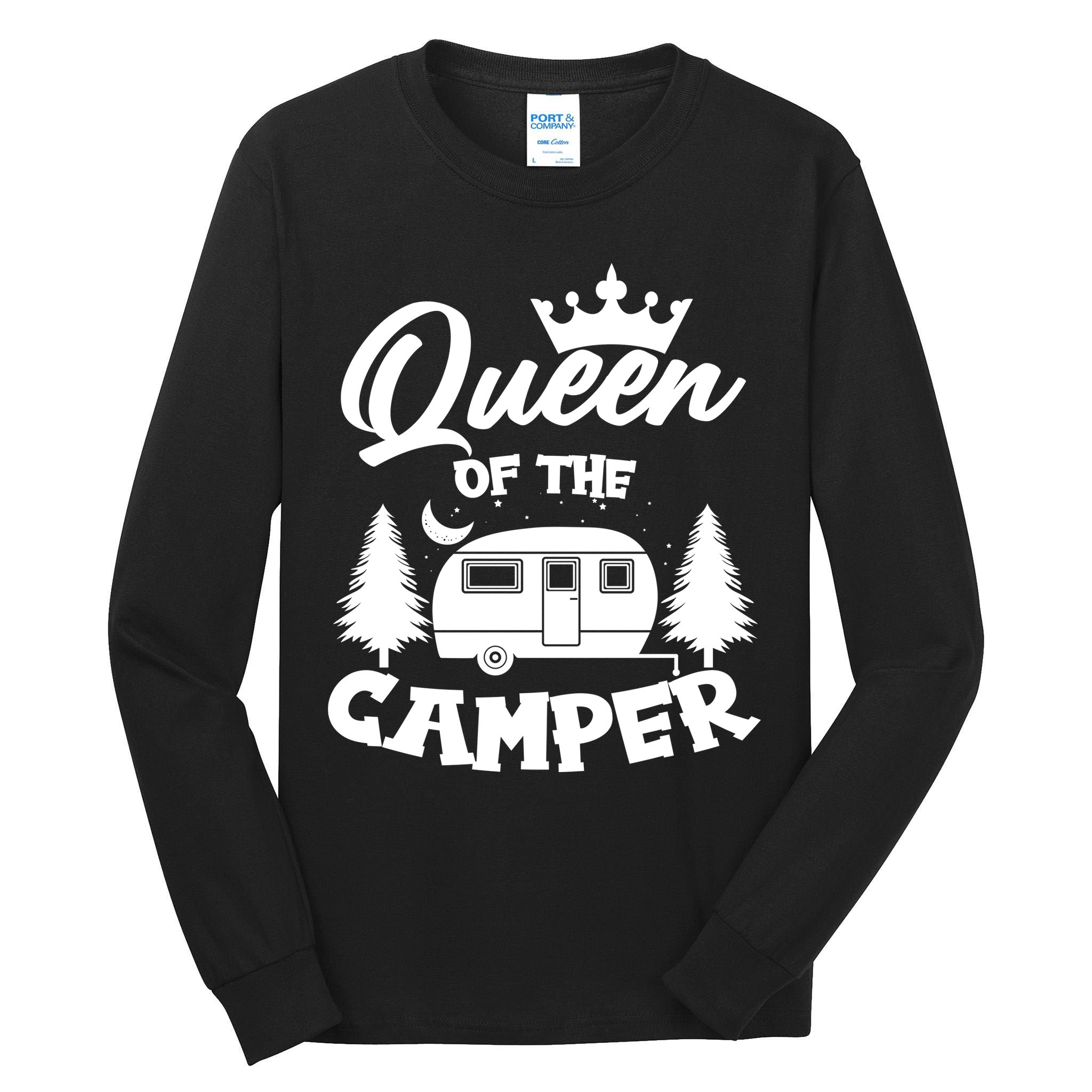 Queen of the Camper Funny Camping Tall Long Sleeve T-Shirt