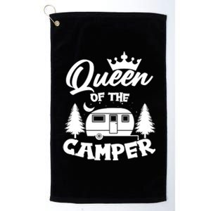 Queen of the Camper Funny Camping Platinum Collection Golf Towel