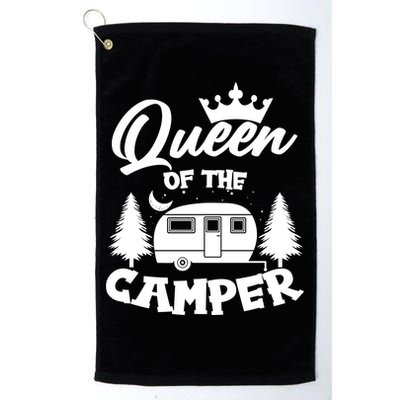 Queen of the Camper Funny Camping Golf Towel