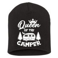 Queen of the Camper Funny Camping Short Acrylic Beanie