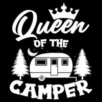 Queen of the Camper Funny Camping Wool Snapback Cap