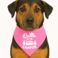 Queen of the Camper Funny Camping USA-Made Doggie Bandana