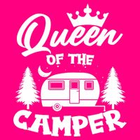 Queen of the Camper Funny Camping USA-Made Doggie Bandana