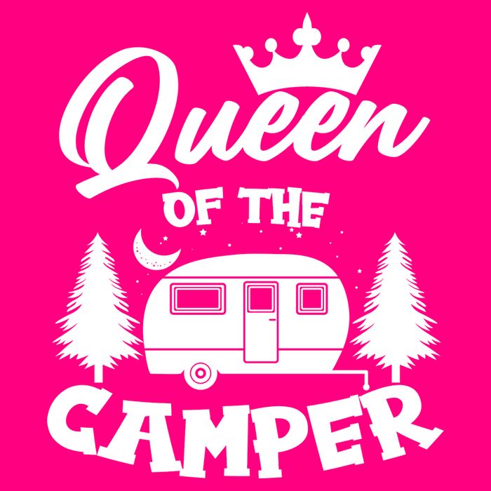 Queen of the Camper Funny Camping USA-Made Doggie Bandana