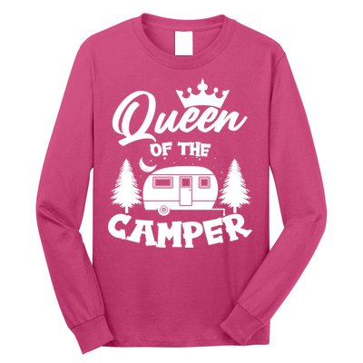 Queen of the Camper Funny Camping Long Sleeve Shirt