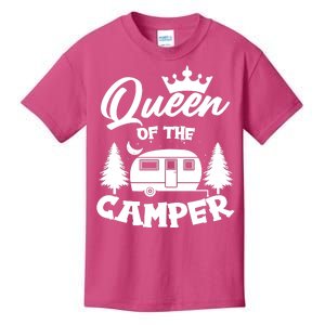 Queen of the Camper Funny Camping Kids T-Shirt