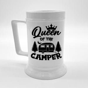 Queen of the Camper Funny Camping Beer Stein