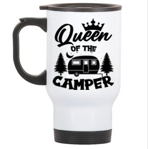 Queen of the Camper Funny Camping Stainless Steel Travel Mug