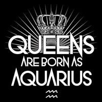 Queens Are Born As Aquarius Sustainable Knit Beanie