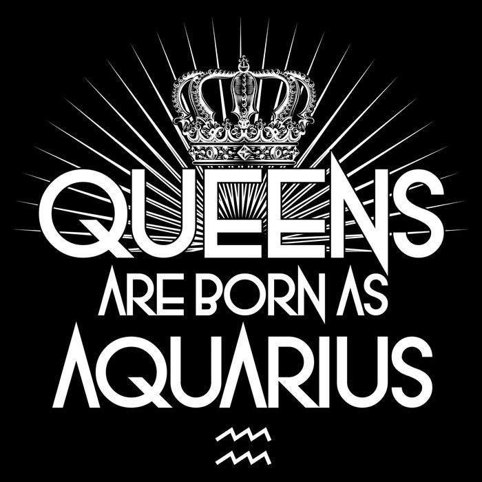Queens Are Born As Aquarius Sustainable Knit Beanie
