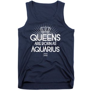 Queens Are Born As Aquarius Tank Top