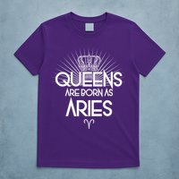 Queens Are Born As Aries T-Shirt
