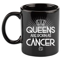 Queens Are Born As Cancer 11oz C Handle Ceramic Mug
