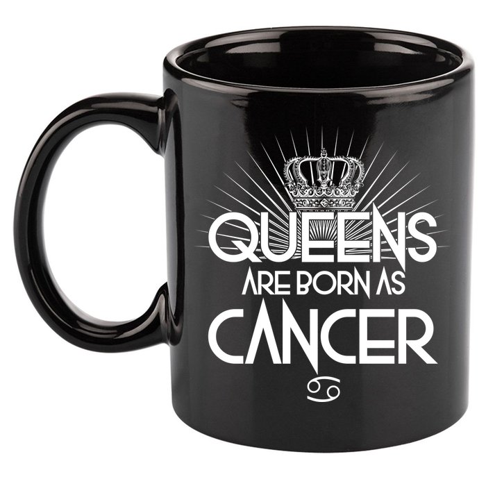 Queens Are Born As Cancer 11oz C Handle Ceramic Mug