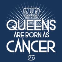 Queens Are Born As Cancer Hoodie