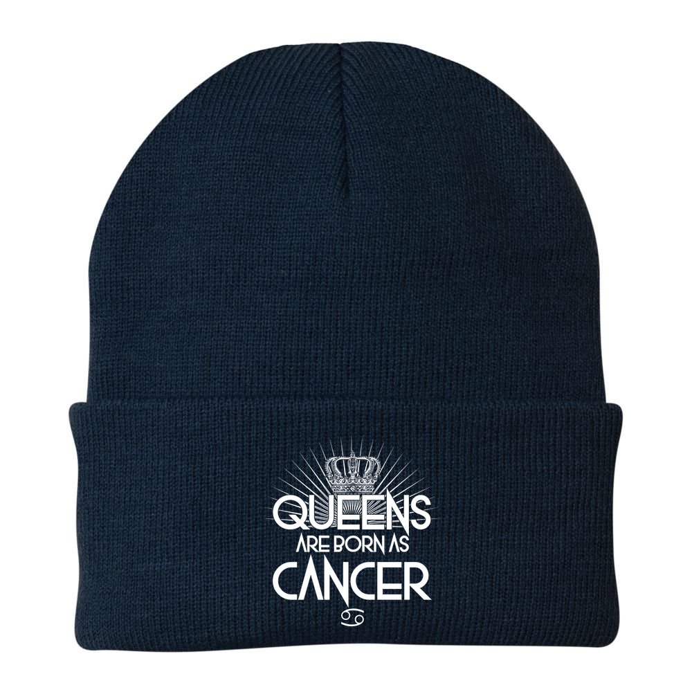 Queens Are Born As Cancer Beanie