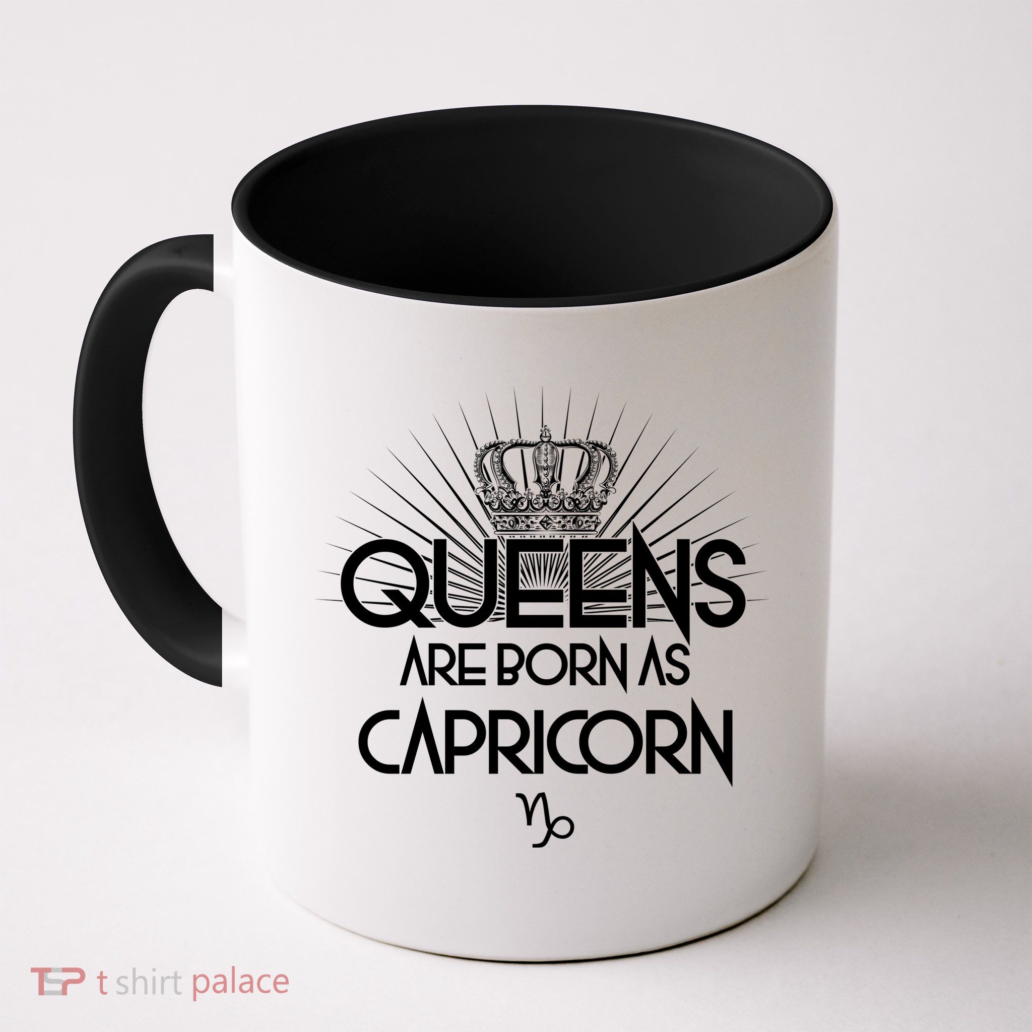 Queens Are Born As Capricorn Mug