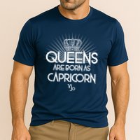 Queens Are Born As Capricorn Performance Shirt