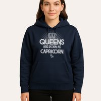 Queens Are Born As Capricorn Hoodie
