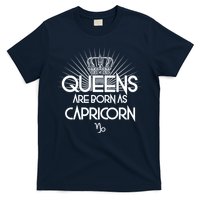 Queens Are Born As Capricorn T-Shirt