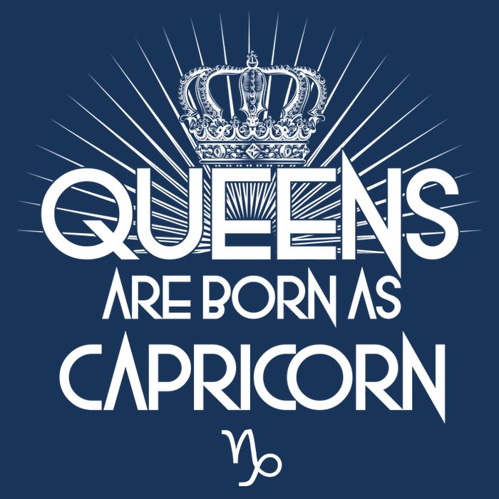 Queens Are Born As Capricorn T-Shirt