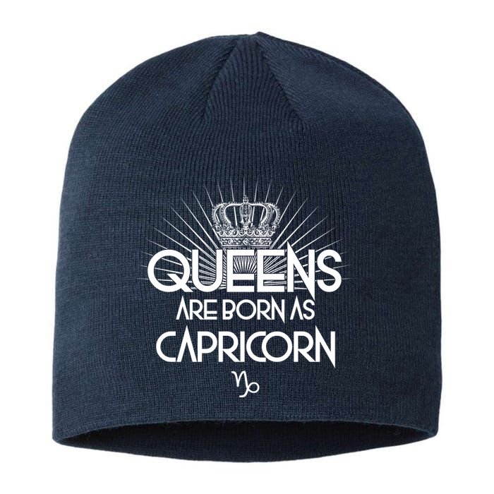 Queens Are Born As Capricorn Sustainable Beanie