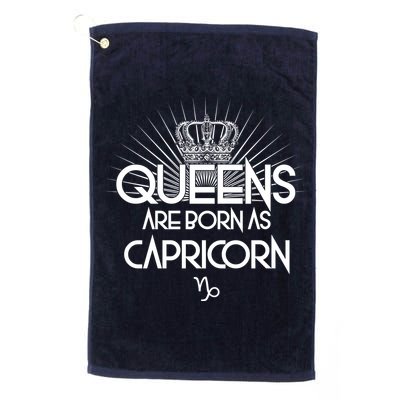Queens Are Born As Capricorn Golf Towel